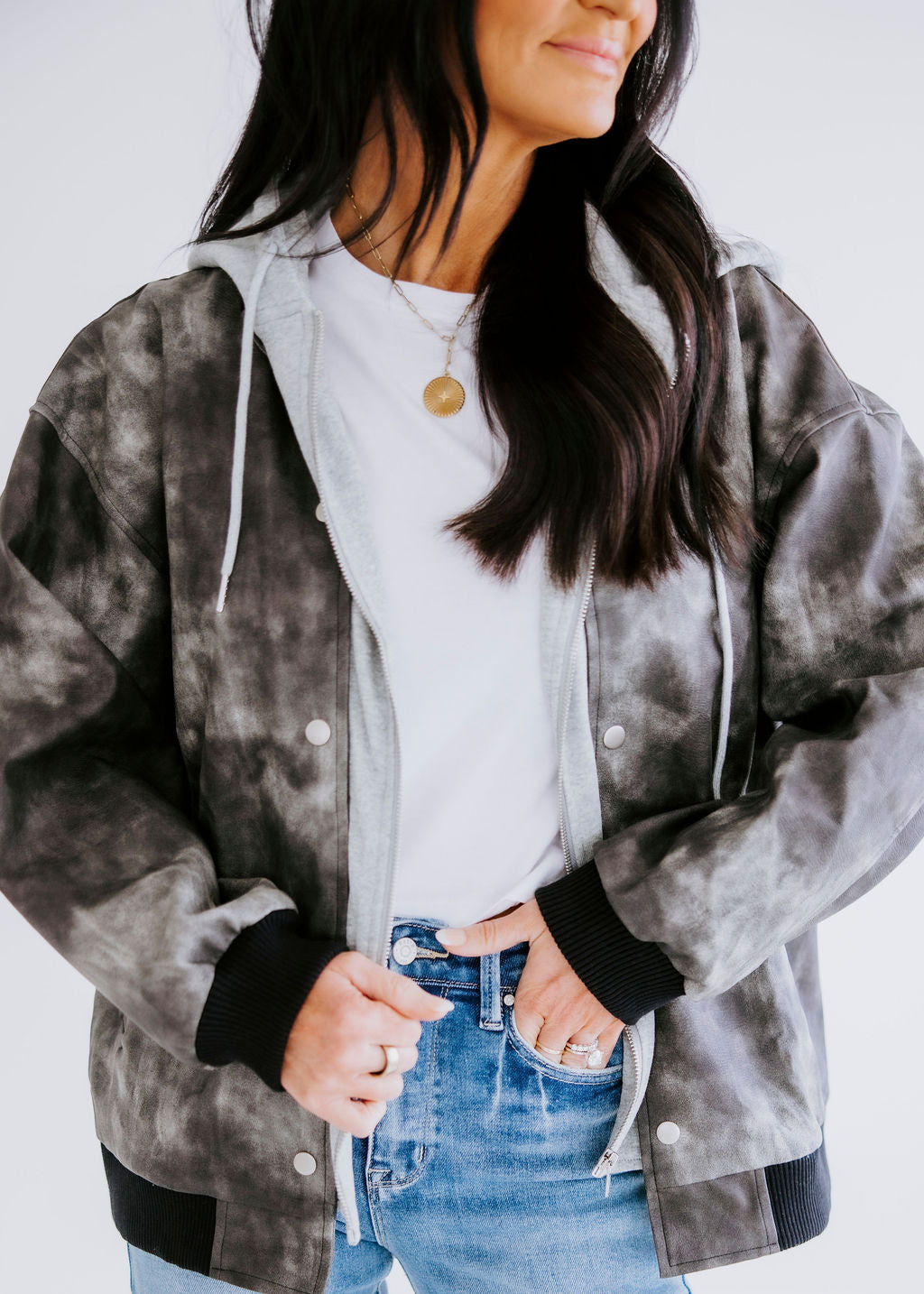Best of Both Hooded Bomber Jacket