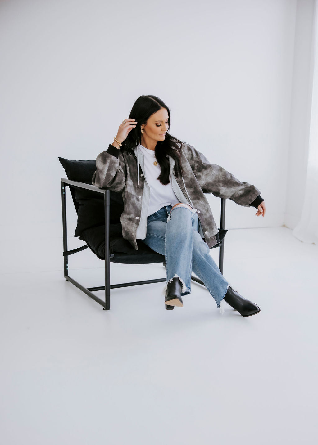Best of Both Hooded Bomber Jacket