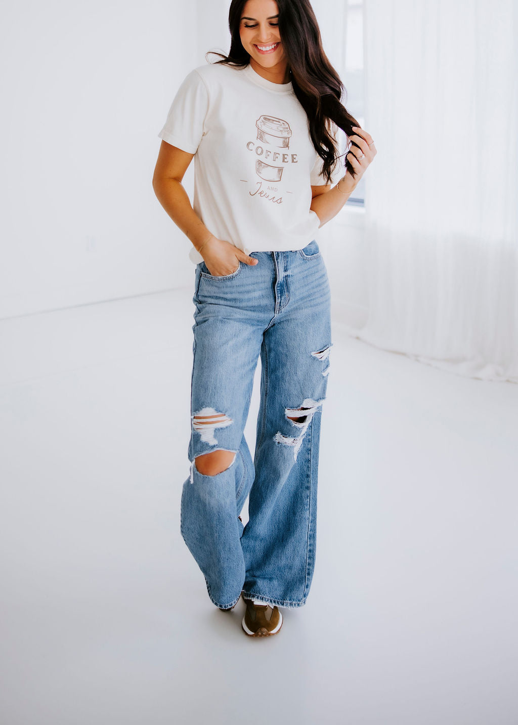 Coffee and Jesus Graphic Tee