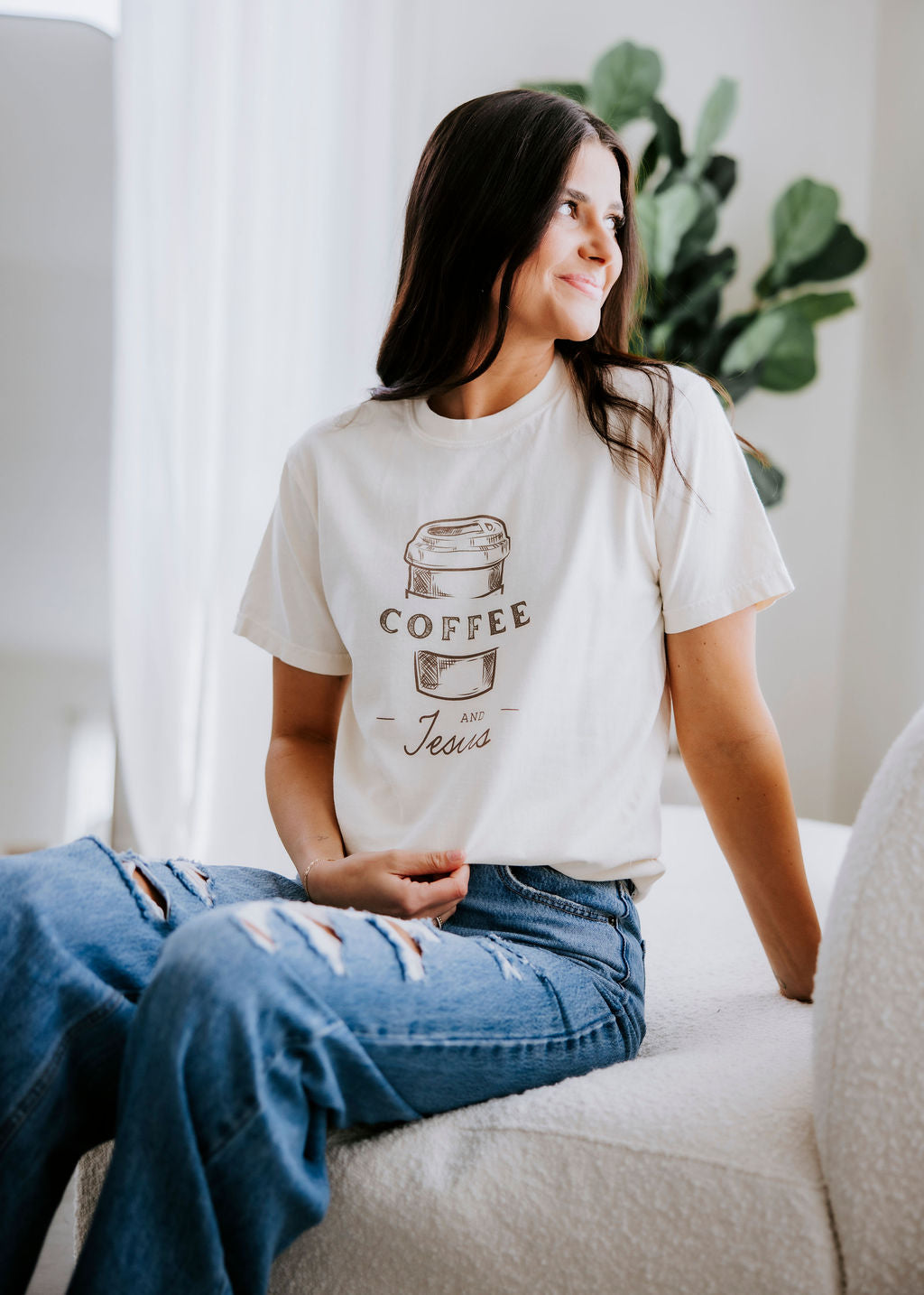 Coffee and Jesus Graphic Tee