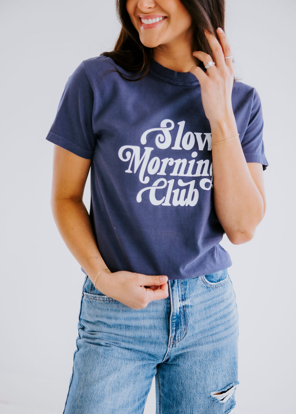 Slow Mornings Club Graphic Tee