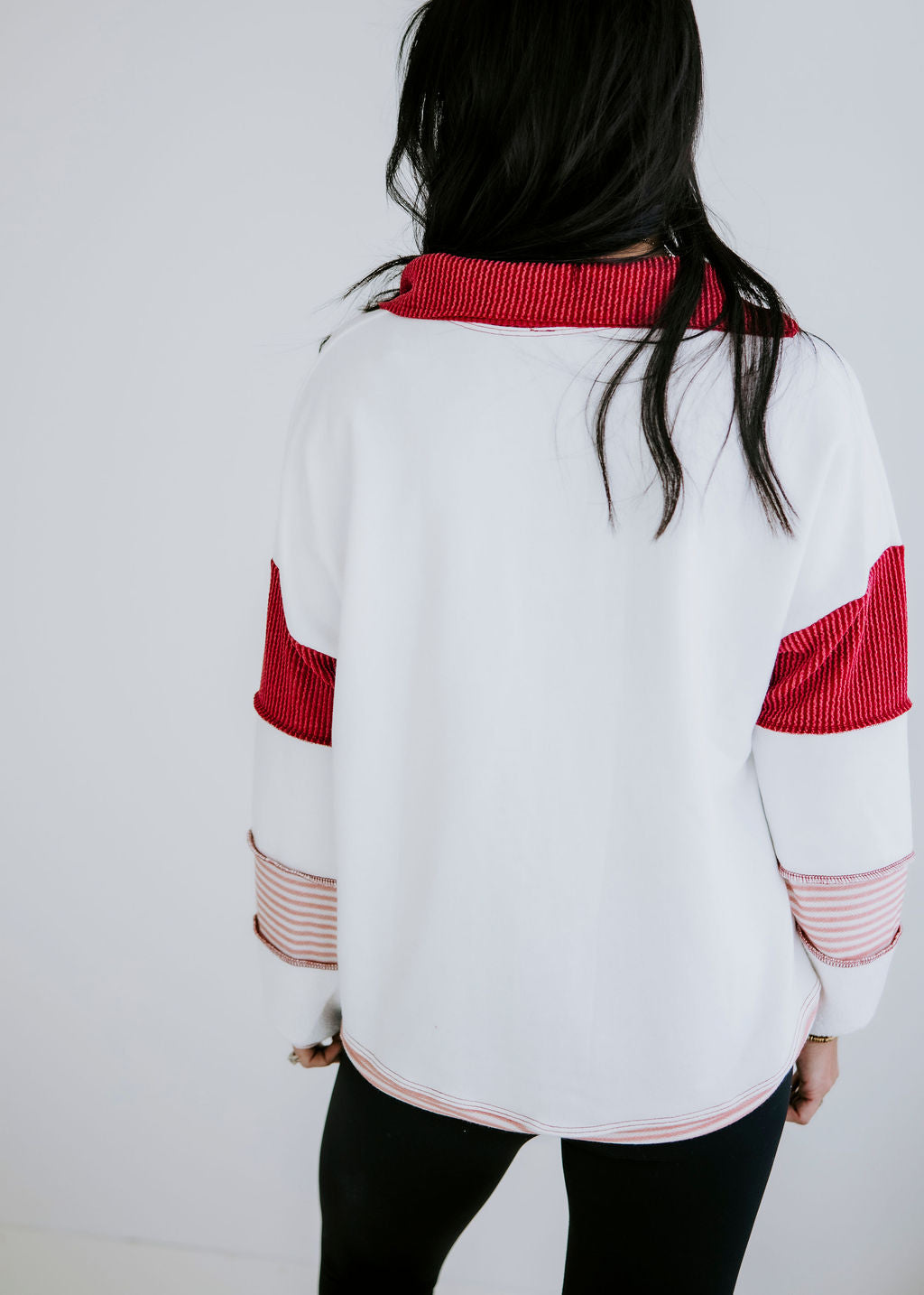 Bryar Contrast Stripe Pullover