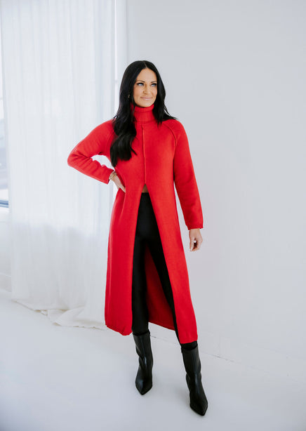 Lizbeth High Slit Sweater product view