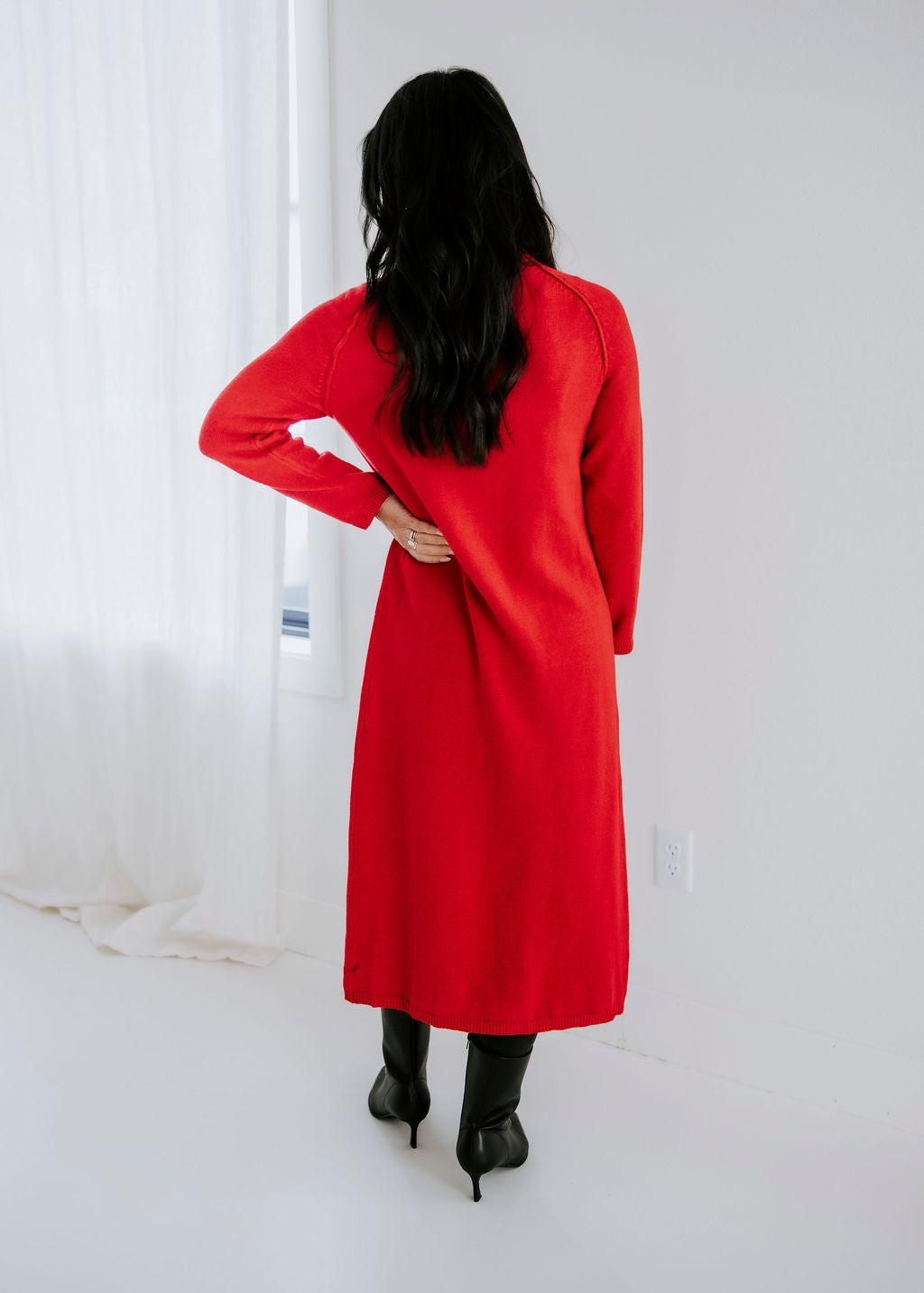 Lizbeth High Slit Sweater