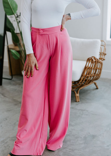 Plus Size Margo Wide Leg Linen Pant