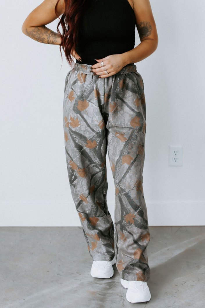 In the Deep Woods Camo Wide Leg by Lily & Lottie