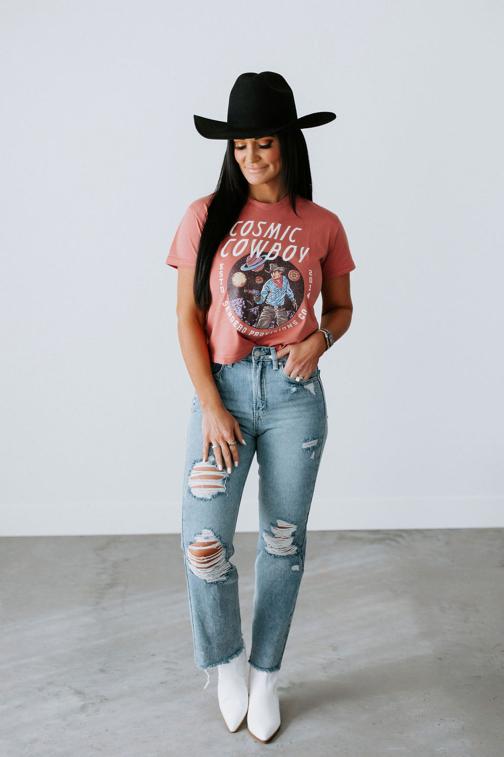 Cosmic Cowboy Crop Tee