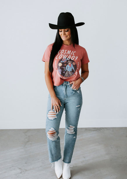 Cosmic Cowboy Crop Tee