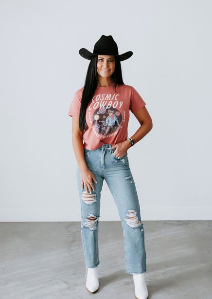 Cosmic Cowboy Crop Tee