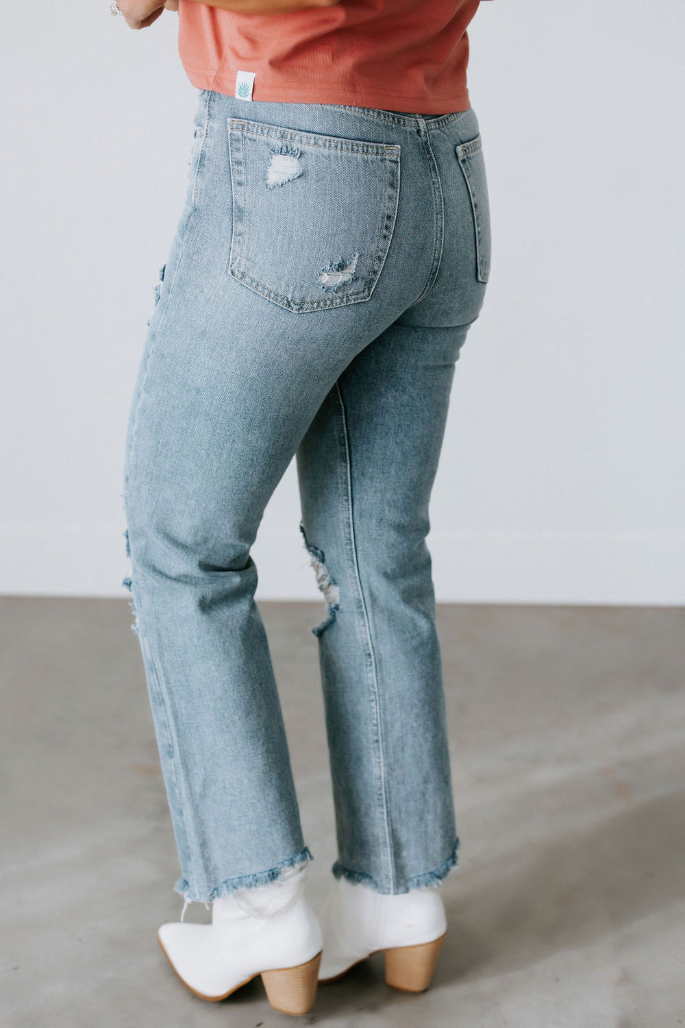 Ravyn Distressed Straight Jean