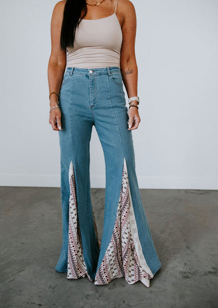 Cheyenne Lace Wide Leg Jeans