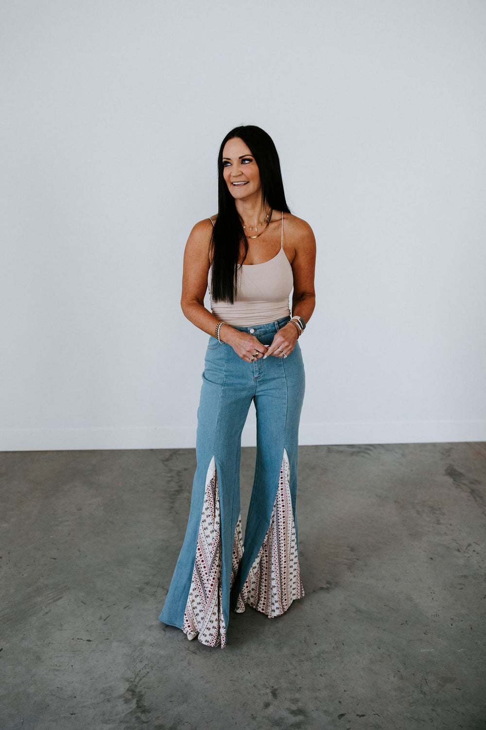 Cheyenne Lace Wide Leg Jeans