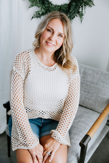 Remie Crochet Knit Top