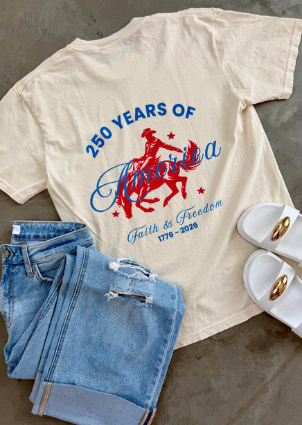 Faith and Freedom Graphic Tee product view