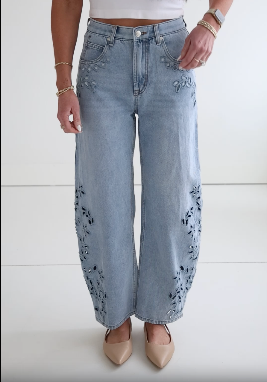 image of Claire Saige Barrel Jeans