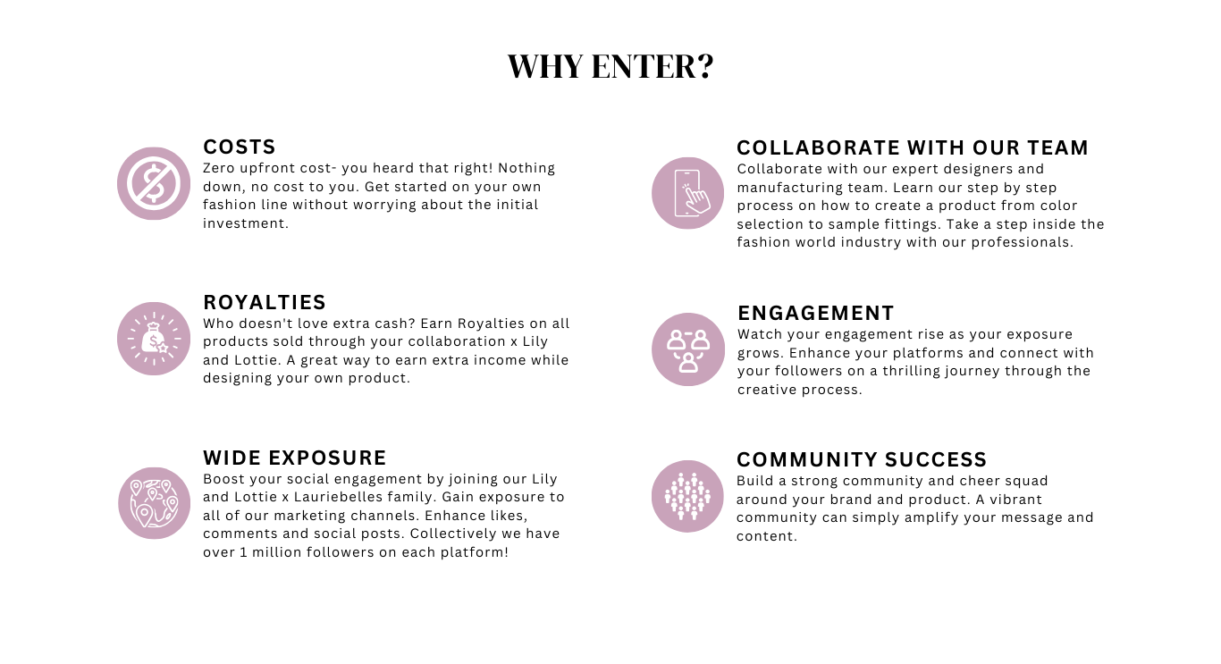 Why enter the Lily & Lottie collaboration contest