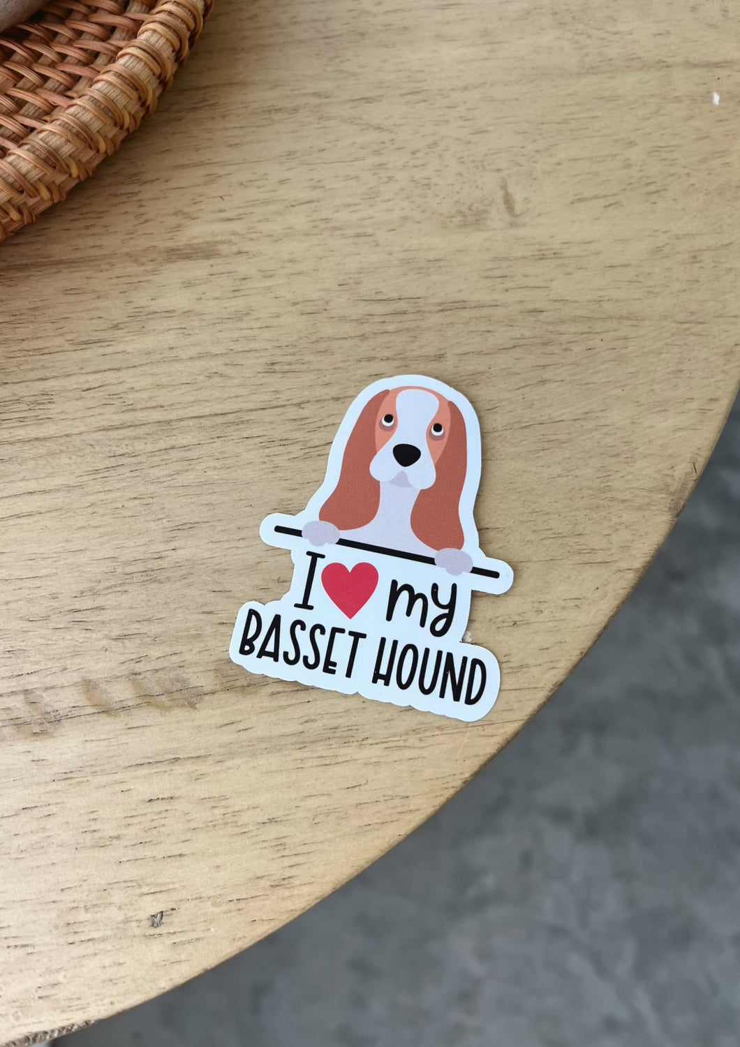 I Love My Dog Stickers
