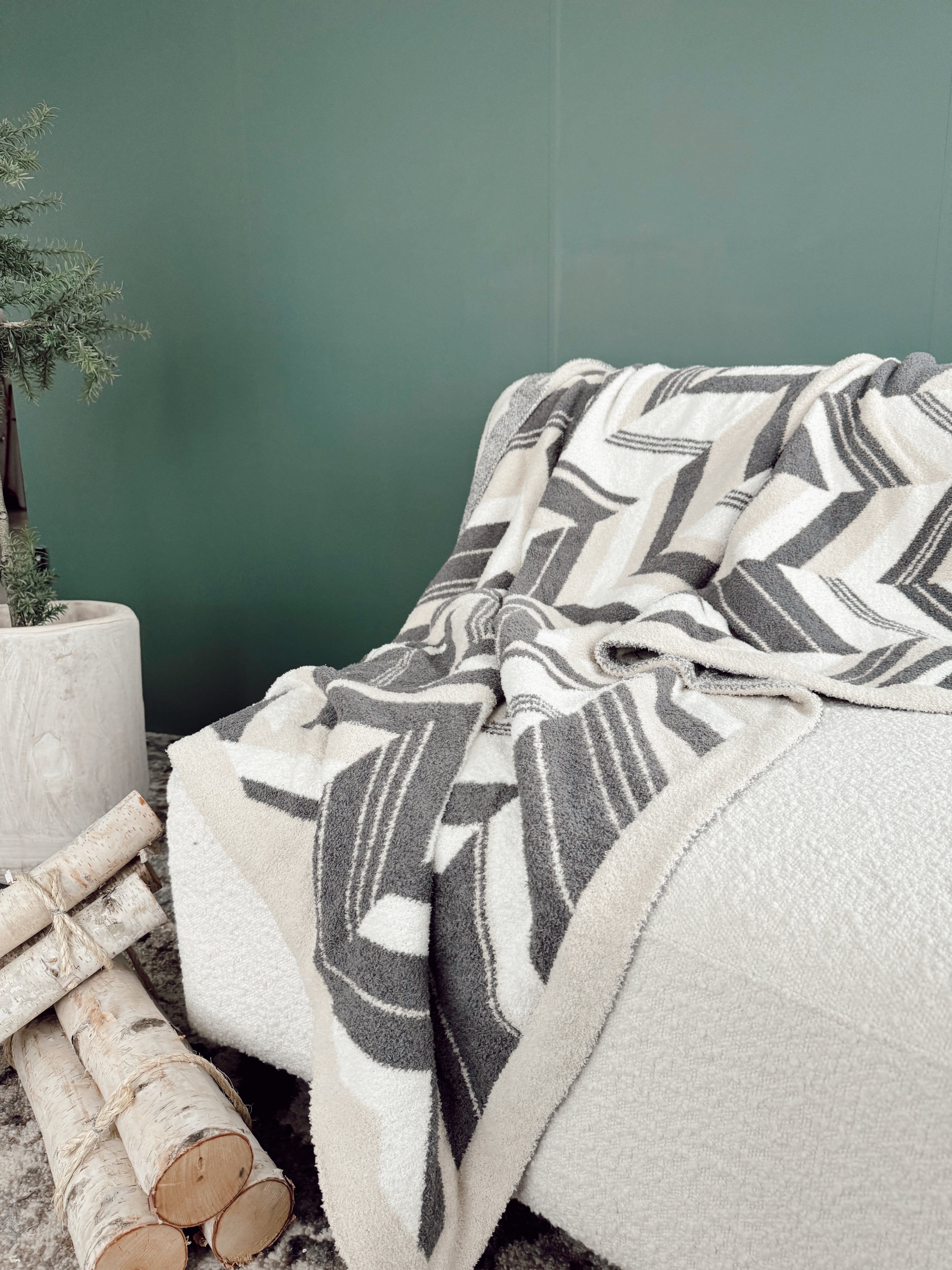 image of Herringbone Throw Blanket