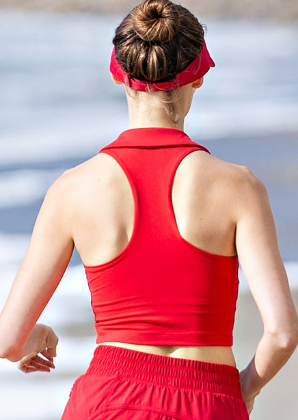 Aero Collared Cropped Tank