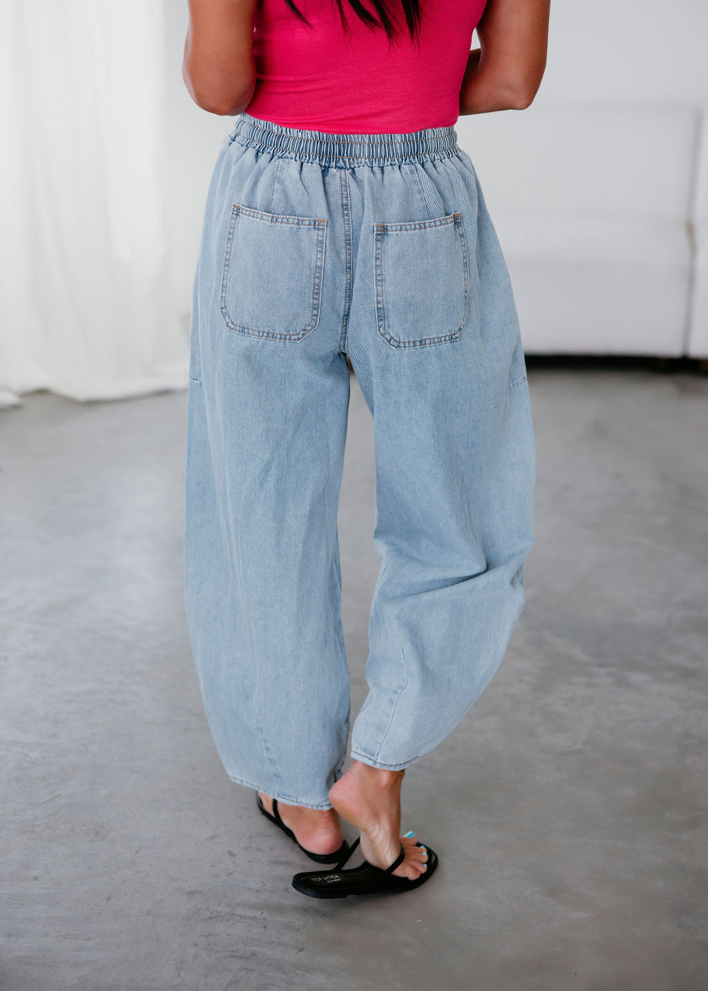 Lennox Denim Barrel Pants
