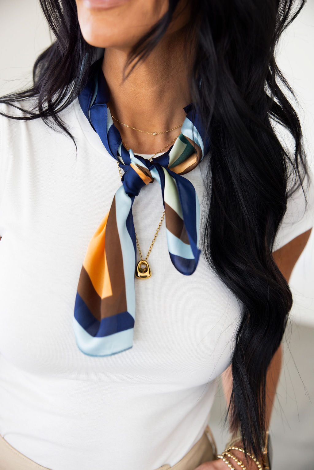 image of Floral Silk Scarf