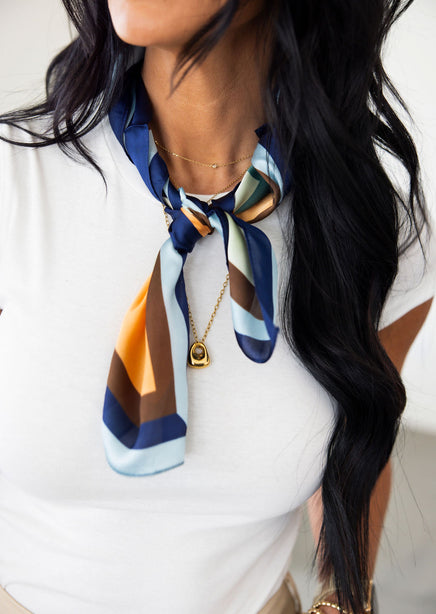 Floral Silk Scarf product view