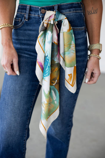 Floral Silk Scarf