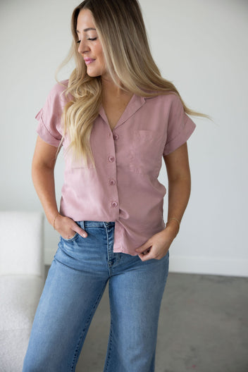 Pollie Button Down Top