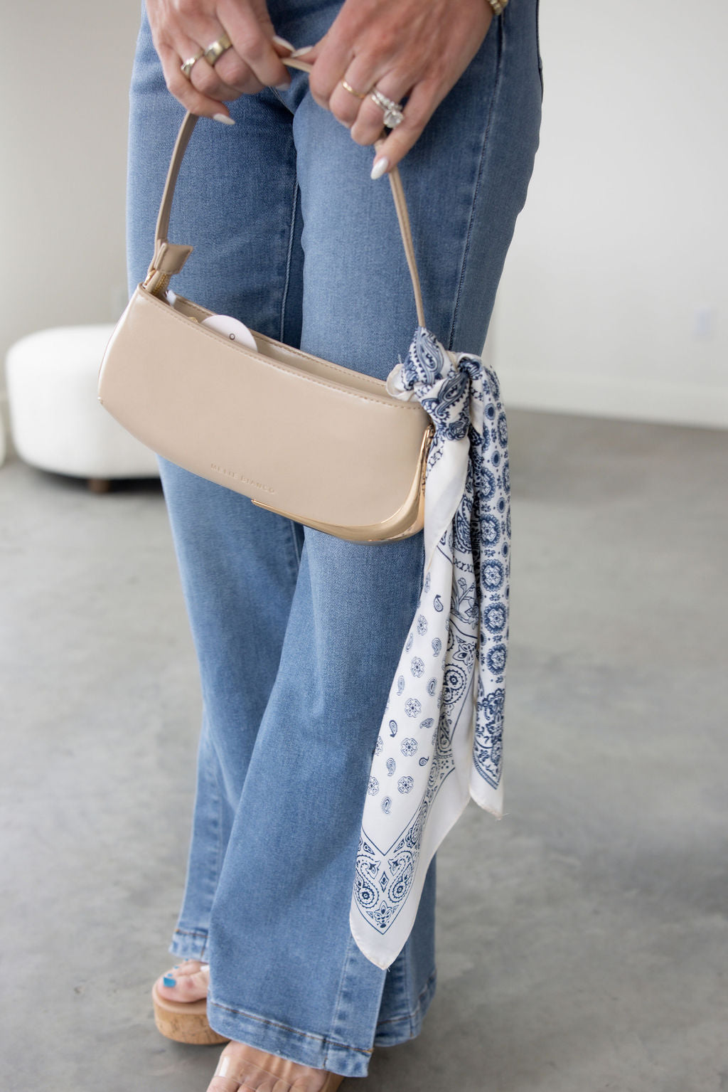 image of Floral Silk Scarf