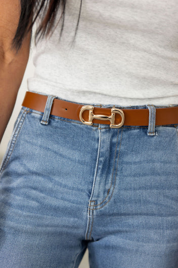 Modern Horse Bit Buckle Belt