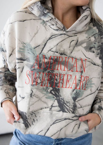 American Sweetheart Graphic Hoodie product view