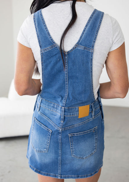 Chandra Overall Denim Dress | Color: Medium Wash | Size: Large Chandra Overall Denim Dress | Color: Medium Wash | Size: Large