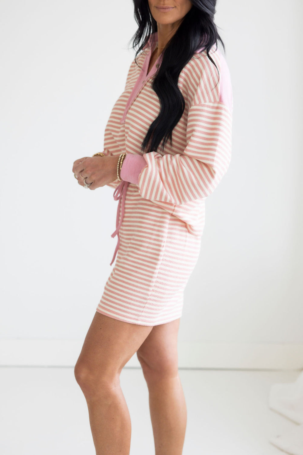 Kandi Striped Skirt Set