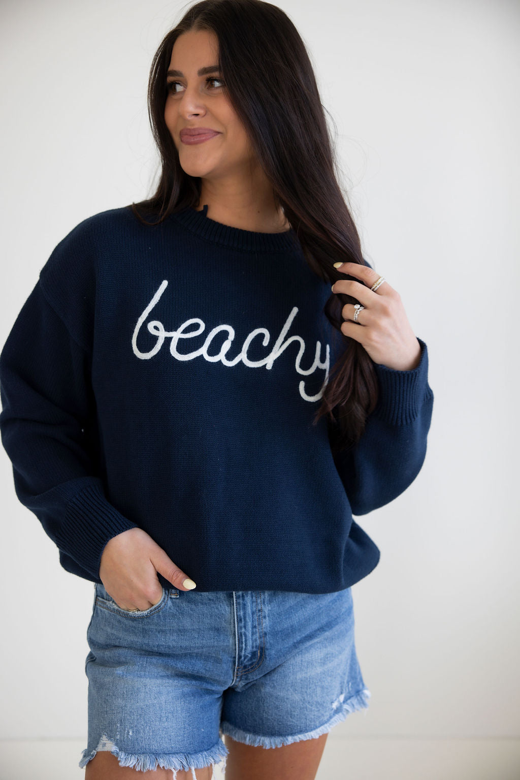 image of Beachy Chunky Knit Sweater