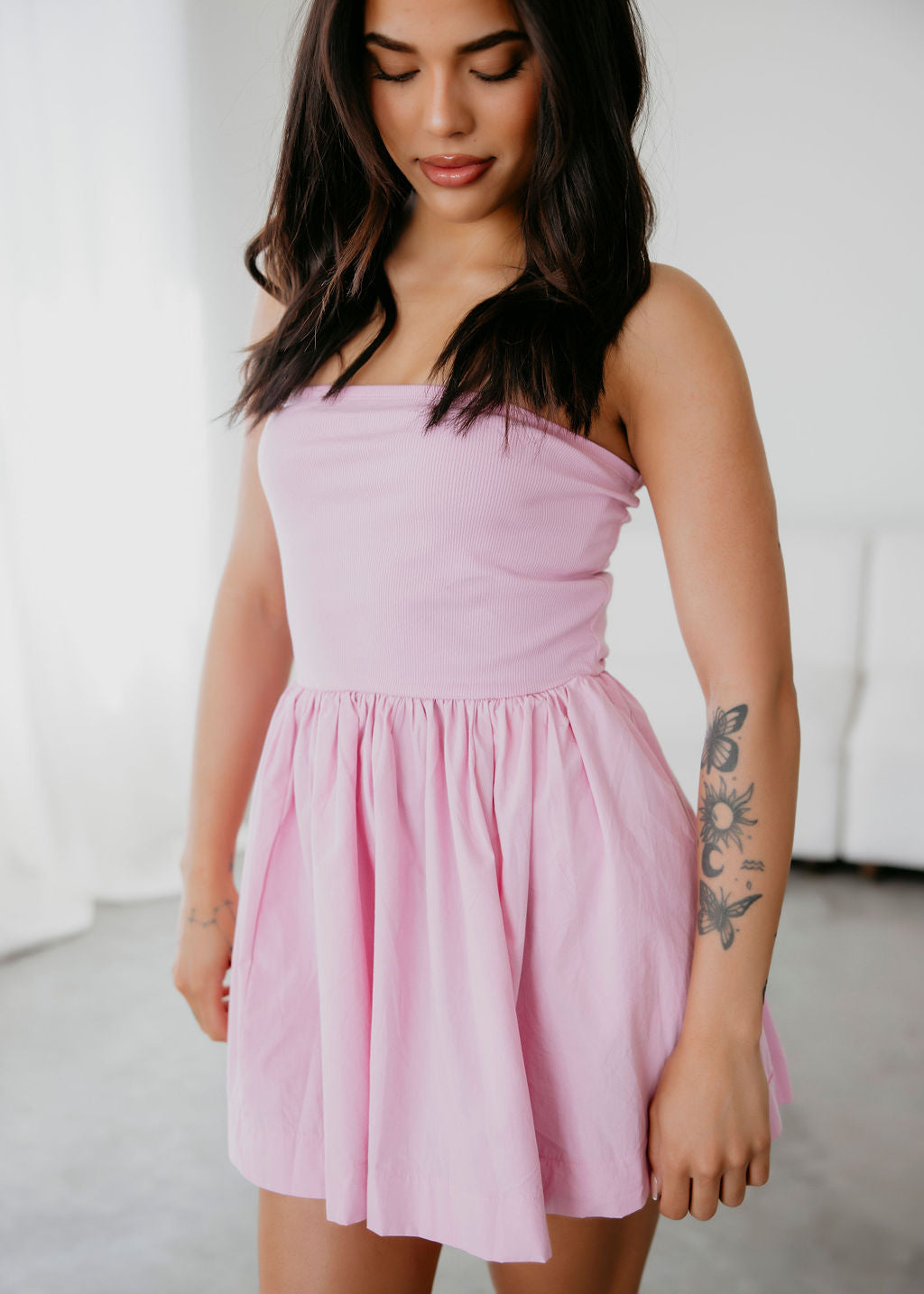 cleobella kira mini dress Kira Strapless Mini Dress