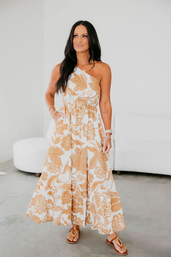 Nadya One Shoulder Maxi Dress