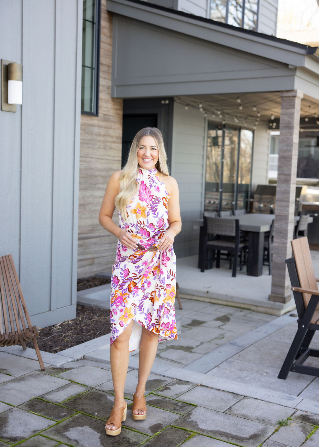 Harper Floral Wrap Dress