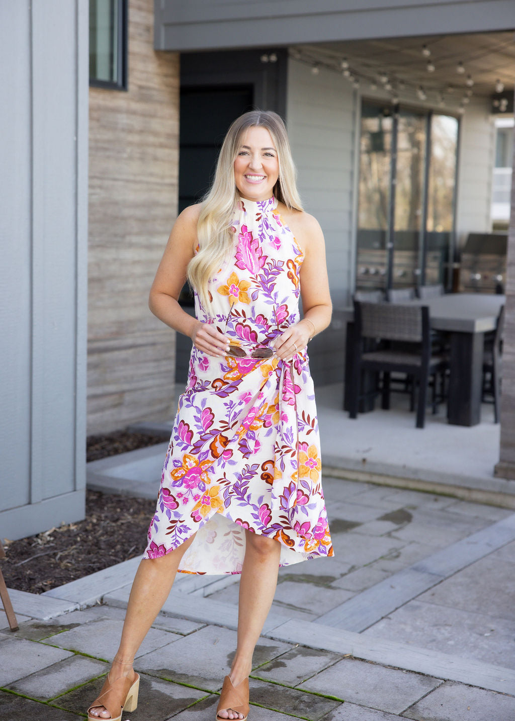 Harper Floral Wrap Dress