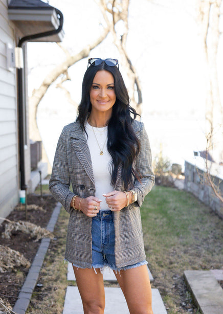Victoria Plaid Blazer product view