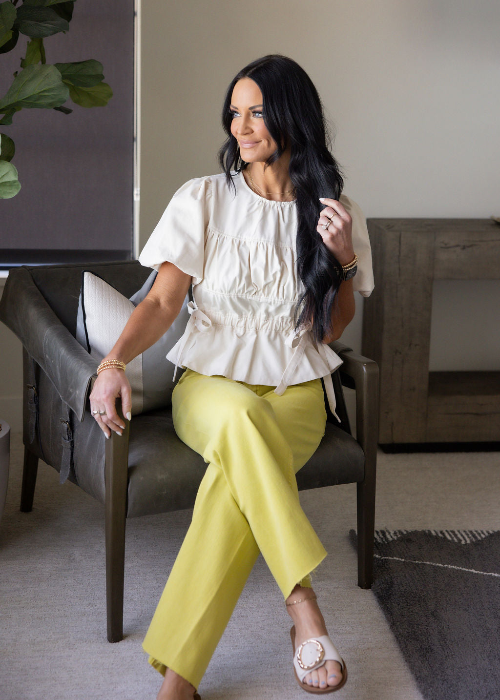 Sloane Ruched Blouse