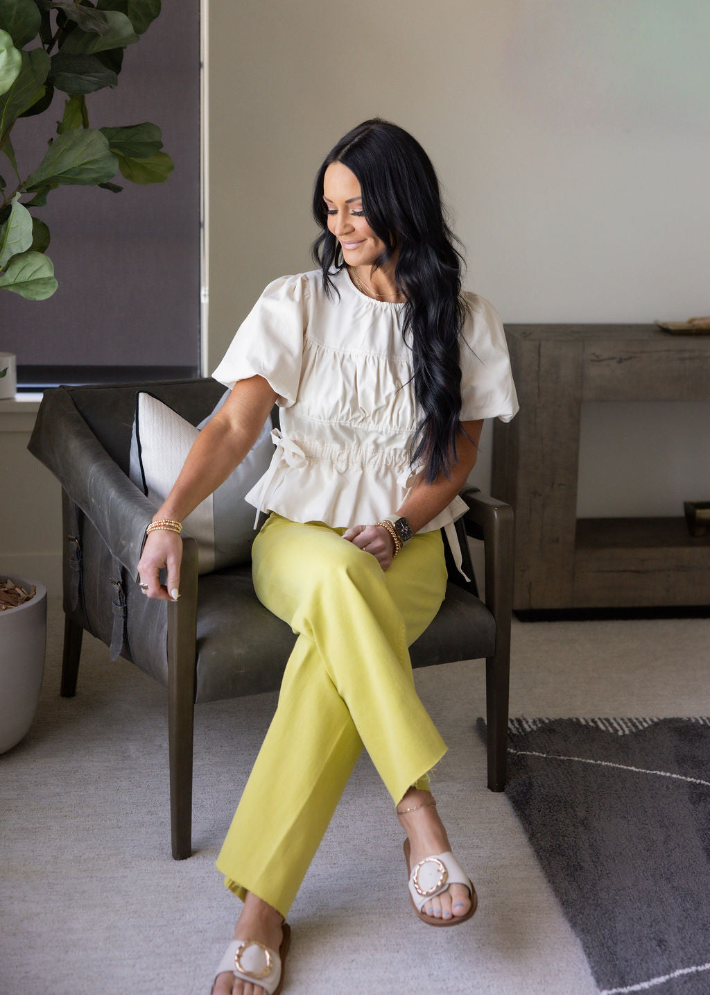 Sloane Ruched Blouse