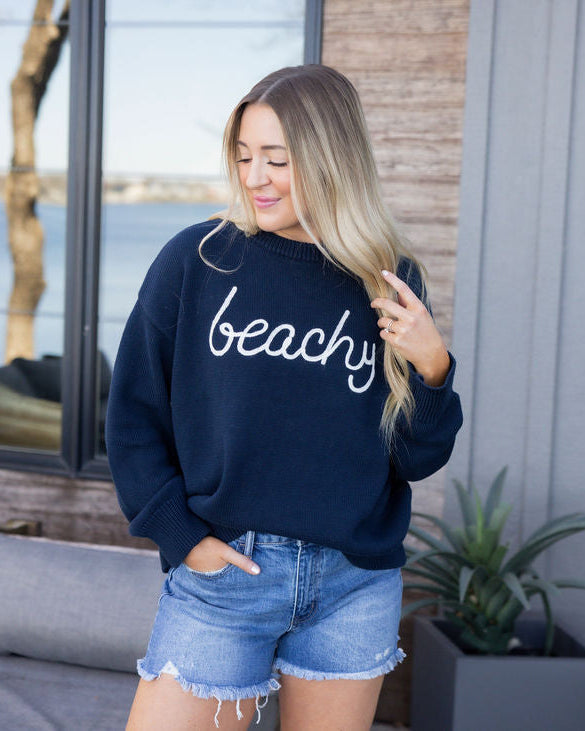 Beachy Chunky Knit Sweater