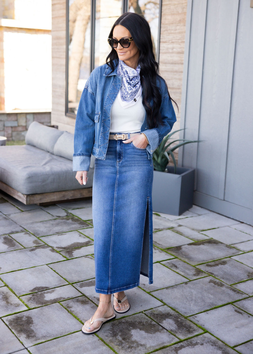 Kacen Hidden Midi Skirt
