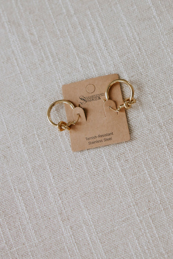 Knot Hoop Earrings