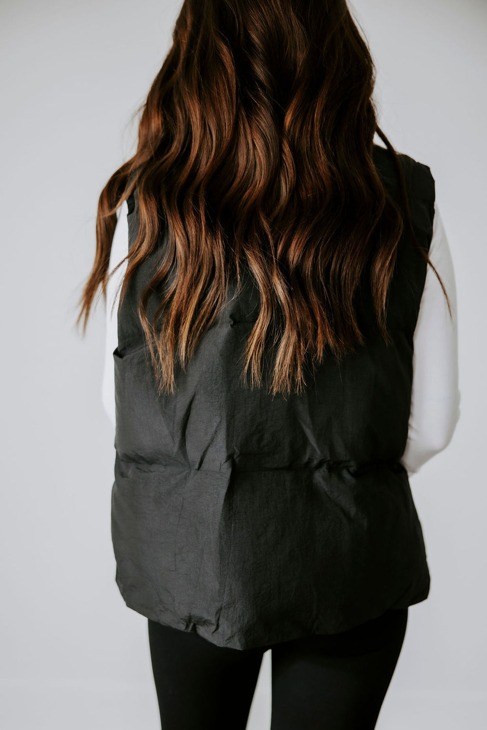 Carlin Denim Layered Puffer Vest