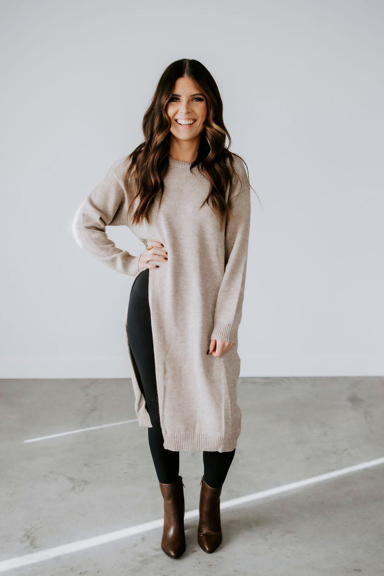 Ferrah High Slit Pullover