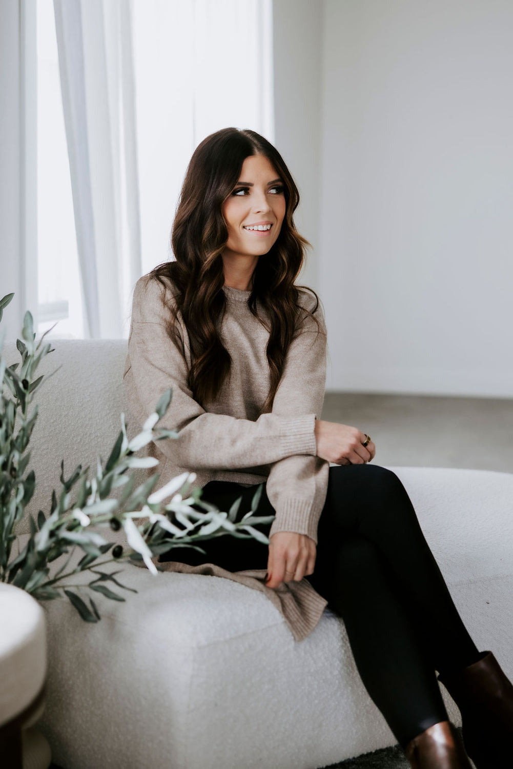 Ferrah High Slit Pullover