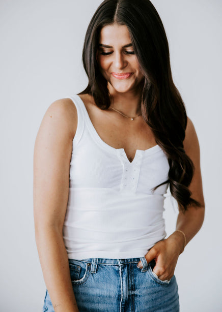 Tessa Eyelet Tank by Lily & Lottie product view