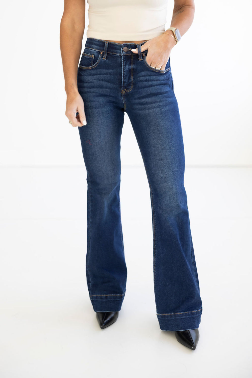 Rochelle Risen Flare Jeans