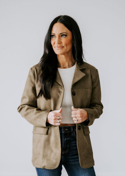 Ryver Suede Blazer product view